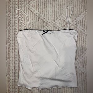 Bershka Women's White Camisole Top